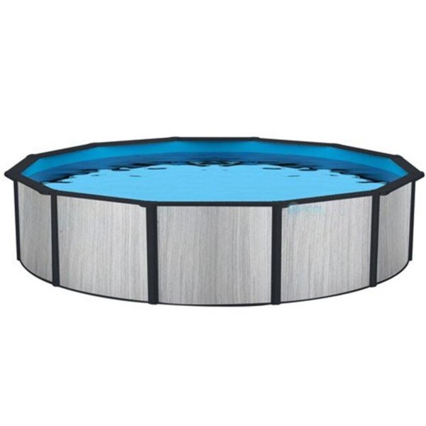 Blue Wave Products 24 ft. Savannah Round Resin Pool with 8 in. Top Rail NB19822